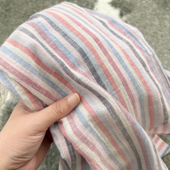 Sundry Button Down Striped Oversized Shirt - Picture 4 of 12